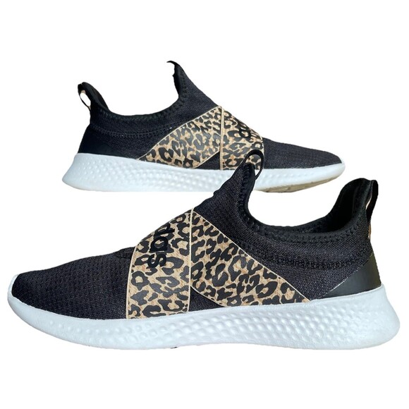 Adidas Women’s Size 8.5 Leopard Cloudfoam Puremotion Adapt Running Sneakers - Picture 2 of 10